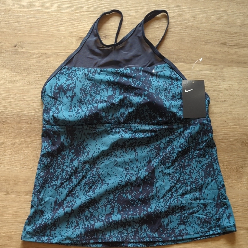 NWT - Nike Blue and Black Tank Top